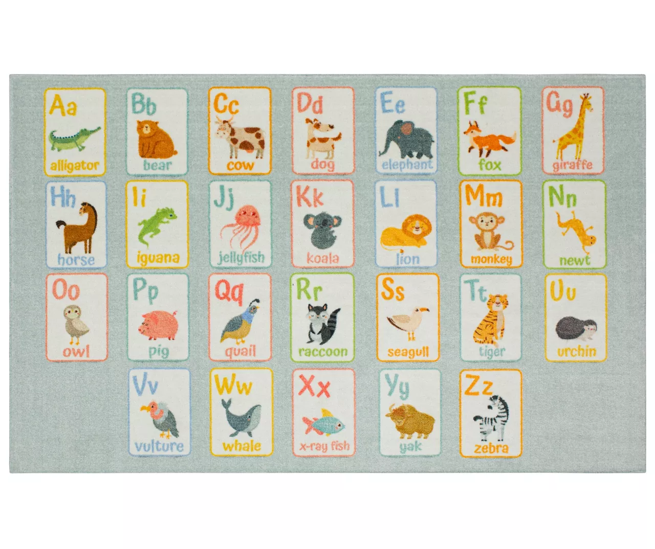 Mohawk Alphabet Light Blue Area Rug 1 Mohawk Alphabet Light Blue Area Rug