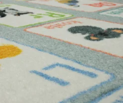 Alphabet Light Blue Area Rug, (8' X 10') -Cuisinart Store 810599933 A8 3