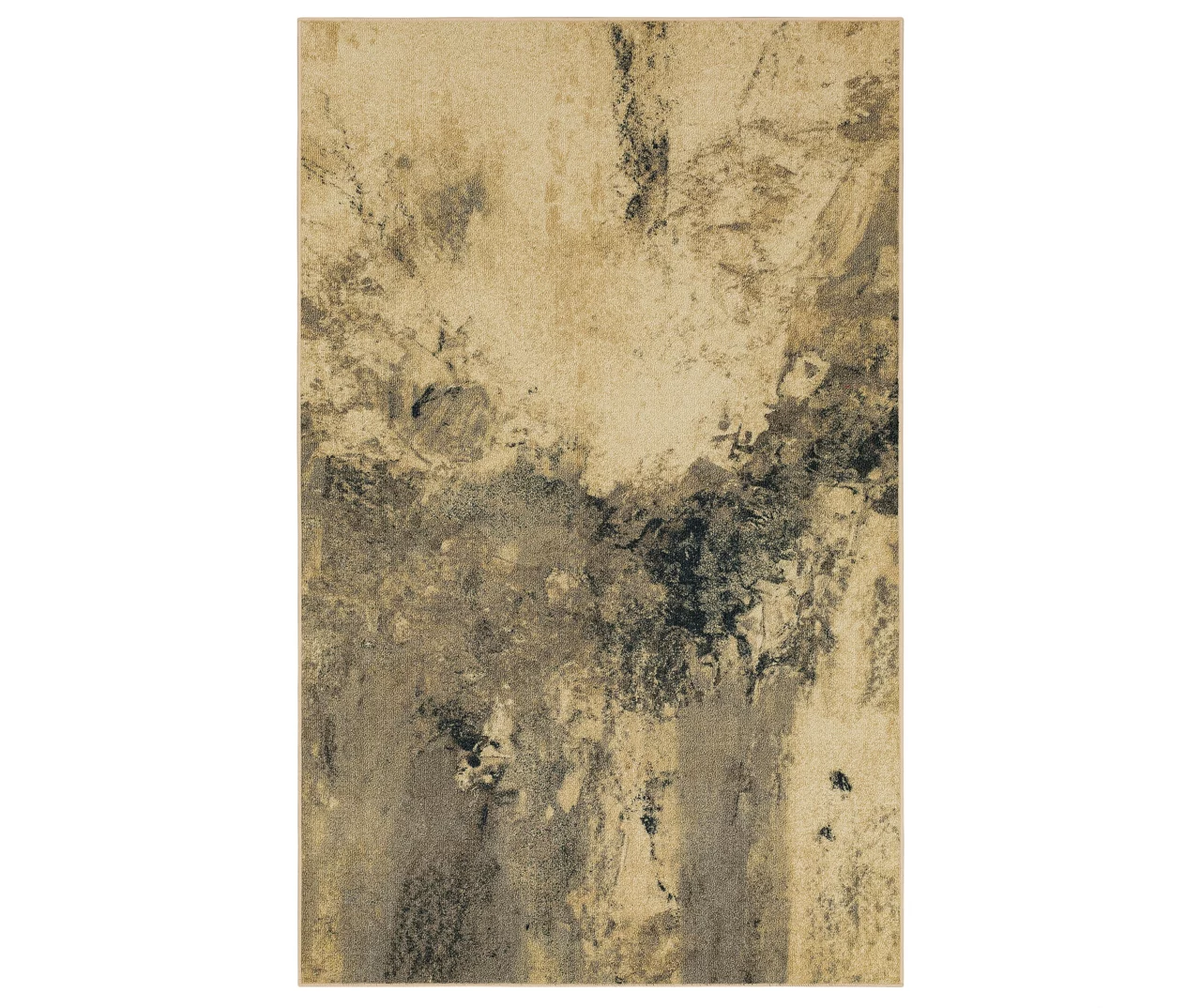 Brandt Gray Abstract Area Rug, (5' X 8') 1 Brandt Gray Abstract Area Rug, (5' X 8')
