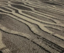 Oaklane Gray & Beige Geo Stripe Area Rug, (6' X 9') 9 Oaklane Gray & Beige Geo Stripe Area Rug, (6' X 9') -Cuisinart Store 810600268 A8 3