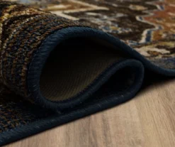 Eason Brown & Navy Ornamental Area Rug, (7.5' X 10') -Cuisinart Store 810600286 A8 5