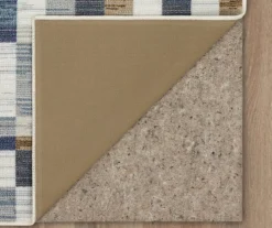 Avenue Blue & White Line Blocks Area Rug, (6' X 9') 11 Avenue Blue & White Line Blocks Area Rug, (6' X 9') -Cuisinart Store 810600290 A8 2