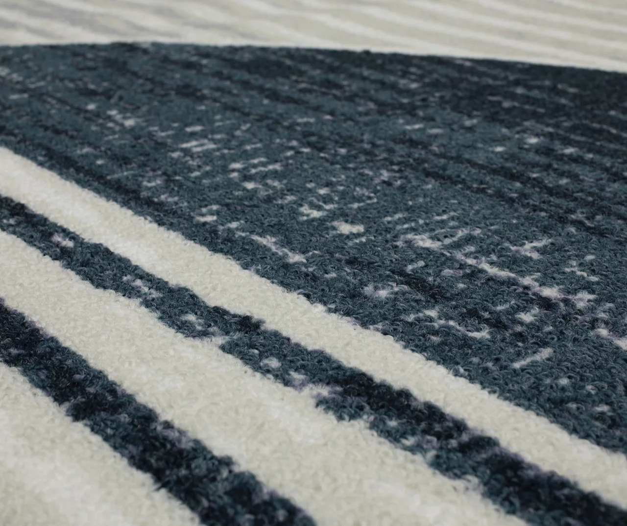 Rain Creek Blue & Brown Line Geometric Area Rug, (2' X 8') 6 Rain Creek Blue & Brown Line Geometric Area Rug, (2' X 8') - Image 6