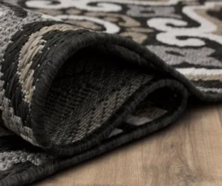 Waterside Dark Gray & Taupe Geometric Outdoor Area Rug, (2.5' X 6') 17 Waterside Dark Gray & Taupe Geometric Outdoor Area Rug, (2.5' X 6') -Cuisinart Store 810600318 A8 5