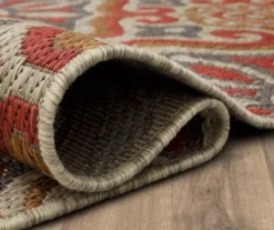 Waterside Rust & Tan Geometric Outdoor Area Rug, (4' X 5.5') -Cuisinart Store 810600331 A8 5