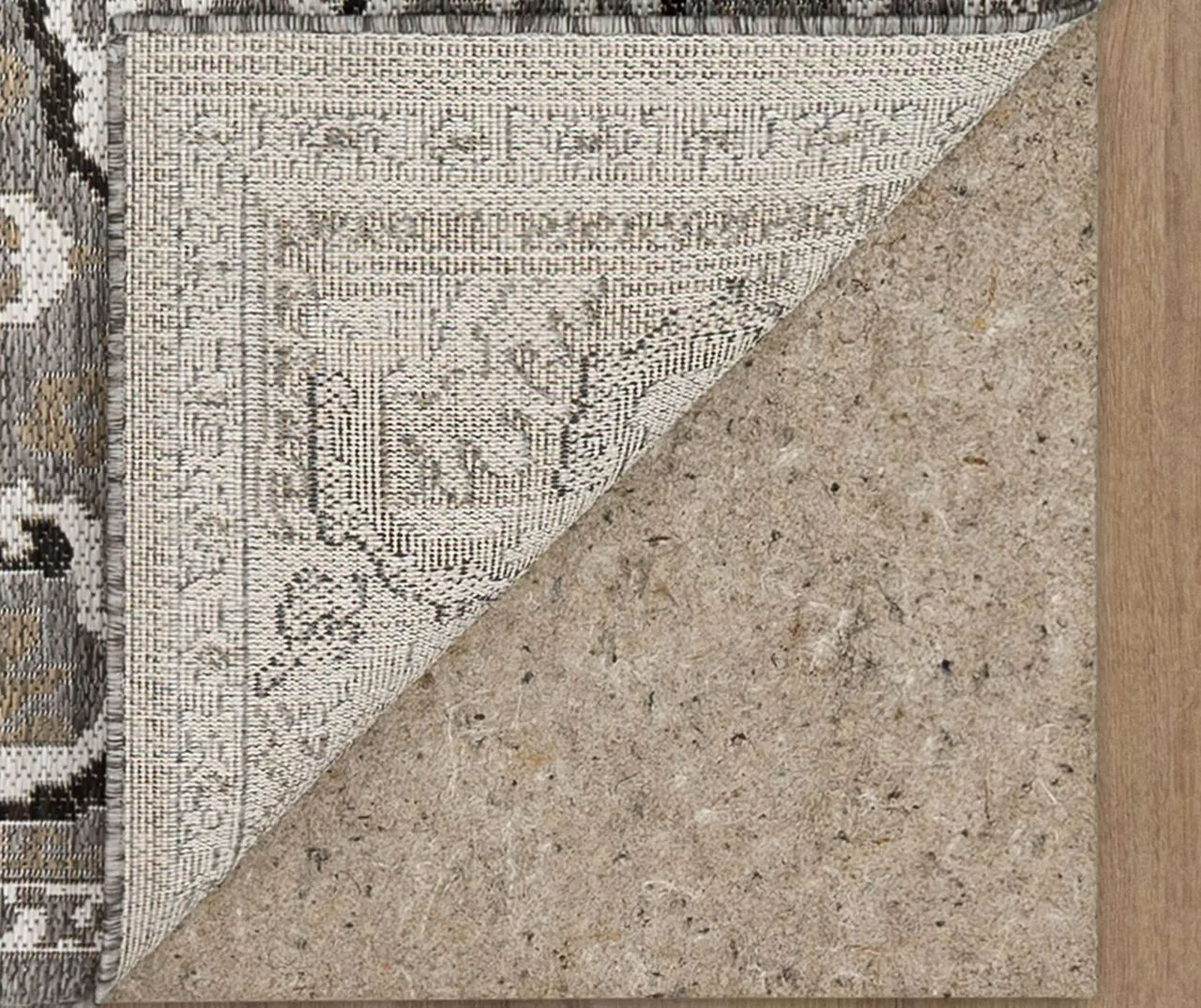 Coastal Desire Taupe & White Ornamental Outdoor Area Rug, (2.5' X 6') 3 Coastal Desire Taupe & White Ornamental Outdoor Area Rug, (2.5' X 6') - Image 3
