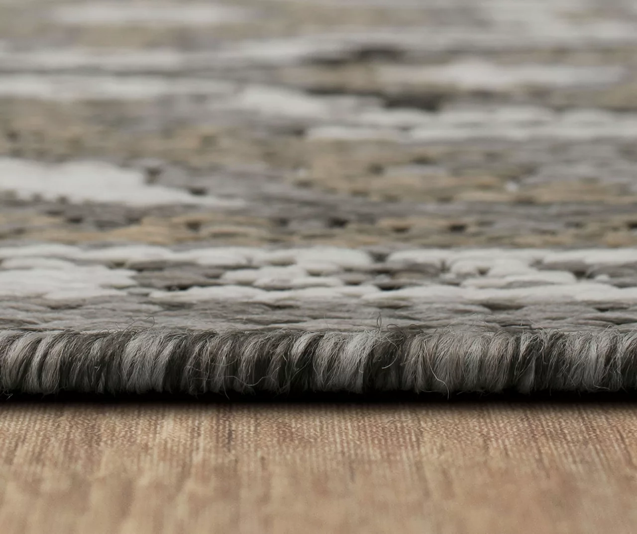 Coastal Desire Taupe & White Ornamental Outdoor Area Rug, (2.5' X 6') 8 Coastal Desire Taupe & White Ornamental Outdoor Area Rug, (2.5' X 6') - Image 8