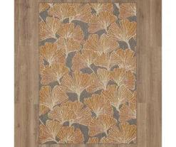 Treasured Garden Rust & Gray Botanical Outdoor Area Rug, (4' X 5.5') 9 Treasured Garden Rust & Gray Botanical Outdoor Area Rug, (4' X 5.5') -Cuisinart Store 810600343 A0 2