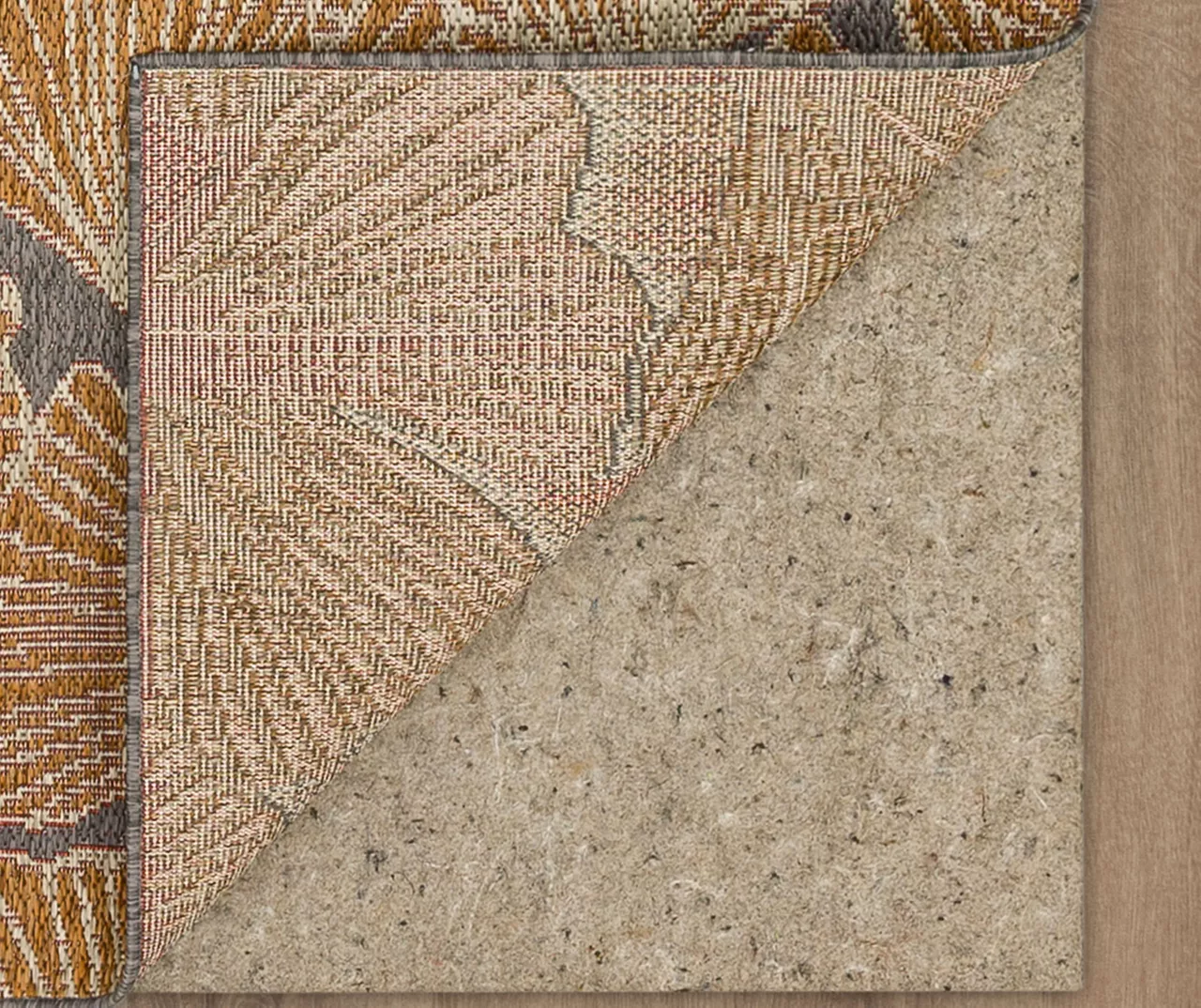 Treasured Garden Rust & Gray Botanical Outdoor Area Rug, (4' X 5.5') 4 Treasured Garden Rust & Gray Botanical Outdoor Area Rug, (4' X 5.5') - Image 4