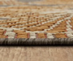 Treasured Garden Rust & Gray Botanical Outdoor Area Rug, (4' X 5.5') 12 Treasured Garden Rust & Gray Botanical Outdoor Area Rug, (4' X 5.5') -Cuisinart Store 810600343 A8 4