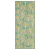 Treasured Garden Lime Green & Turquoise Botanical Outdoor Area Rug, (2.5' X 6')