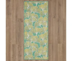 Treasured Garden Lime Green & Turquoise Botanical Outdoor Area Rug, (2.5' X 6') 12 Treasured Garden Lime Green & Turquoise Botanical Outdoor Area Rug, (2.5' X 6') -Cuisinart Store 810600346 A0 2