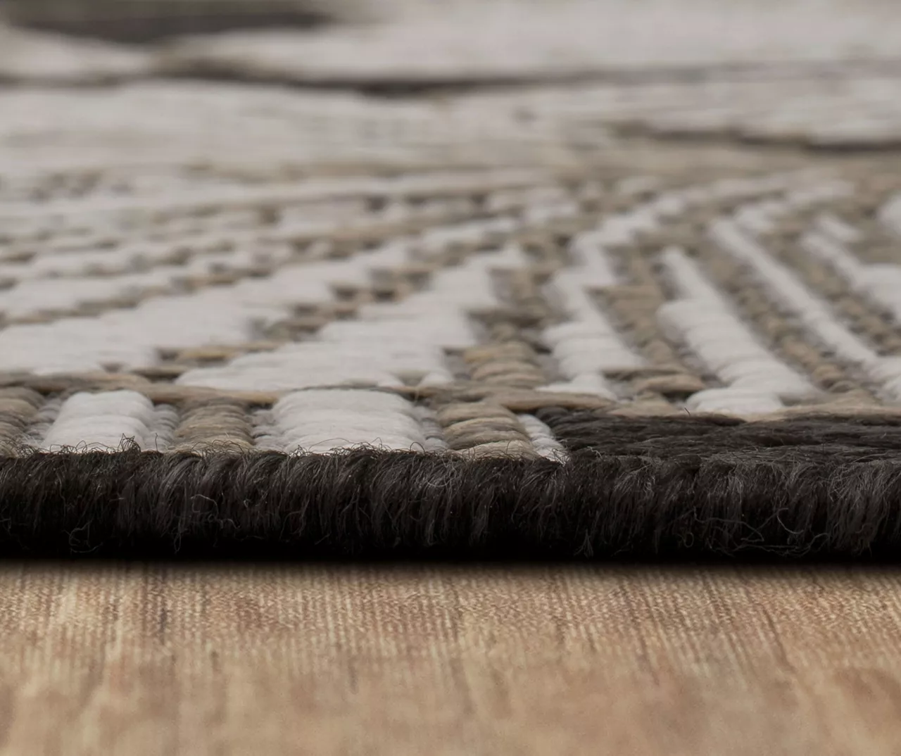 Treasured Garden Dark Gray & White Botanical Outdoor Area Rug, (2.5' X 6') 8 Treasured Garden Dark Gray & White Botanical Outdoor Area Rug, (2.5' X 6') - Image 8