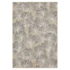 Treasured Garden Beige & Tan Botanical Outdoor Area Rug, (4' X 5.5')