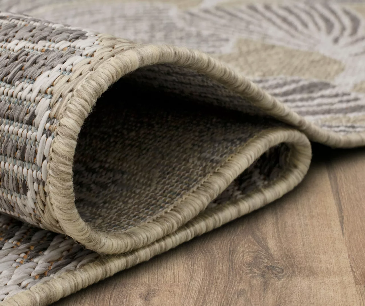 Treasured Garden Beige & Tan Botanical Outdoor Area Rug, (4' X 5.5') 7 Treasured Garden Beige & Tan Botanical Outdoor Area Rug, (4' X 5.5') - Image 7