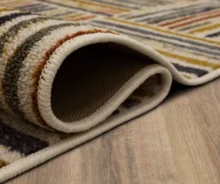 Hermes Beige & Multi-Color Weave Print Area Rug, (2' X 8') -Cuisinart Store 810600396 A8 5