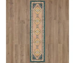 Coeus Green & Beige Ornamental Area Rug, (2' X 8') 11 Coeus Green & Beige Ornamental Area Rug, (2' X 8') -Cuisinart Store 810600401 A0 2