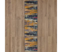 Kaven Orange & Navy Multi-Color Crosshatch Area Rug, (2' X 10') 9 Kaven Orange & Navy Multi-Color Crosshatch Area Rug, (2' X 10') -Cuisinart Store 810600408 A0 2