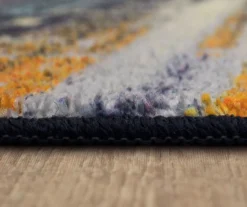 Kaven Orange & Navy Multi-Color Crosshatch Area Rug, (2' X 10') 12 Kaven Orange & Navy Multi-Color Crosshatch Area Rug, (2' X 10') -Cuisinart Store 810600408 A8 4