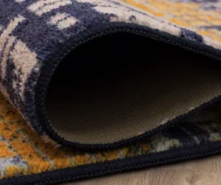 Kaven Orange & Navy Multi-Color Crosshatch Area Rug, (2' X 10') 13 Kaven Orange & Navy Multi-Color Crosshatch Area Rug, (2' X 10') -Cuisinart Store 810600408 A8 5