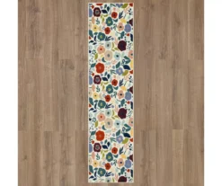 Mystic Garden White & Multi-Color Floral Area Rug, (2' X 8') 11 Mystic Garden White & Multi-Color Floral Area Rug, (2' X 8') -Cuisinart Store 810600430 A0 2