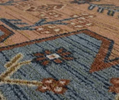 Kenbridge Blue & Brown Geometric Area Rug, (2' X 8') -Cuisinart Store 810600461 A8 3