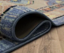 Coeus Blue & Peach Ornamental Area Rug, (7.5' X 10') 15 Coeus Blue & Peach Ornamental Area Rug, (7.5' X 10') -Cuisinart Store 810600471 A8 5