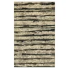 Spectrum Gray & Beige Abstract Stripe Area Rug, (5' X 8')