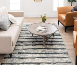 Spectrum Gray & Beige Abstract Stripe Area Rug, (5' X 8') 13 Spectrum Gray & Beige Abstract Stripe Area Rug, (5' X 8') -Cuisinart Store 810600479 A0 3