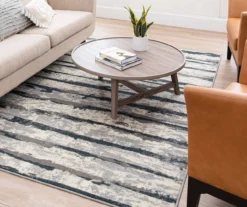 Spectrum Gray & Beige Abstract Stripe Area Rug, (5' X 8') 15 Spectrum Gray & Beige Abstract Stripe Area Rug, (5' X 8') -Cuisinart Store 810600479 A0 4
