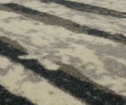 Spectrum Gray & Beige Abstract Stripe Area Rug, (5' X 8') 14 Spectrum Gray & Beige Abstract Stripe Area Rug, (5' X 8') -Cuisinart Store 810600479 A8 3