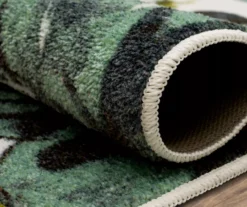 White, Green & Orange Blossoms Area Rug, (2' X 8') 13 White, Green & Orange Blossoms Area Rug, (2' X 8') -Cuisinart Store 810600501 A8 5