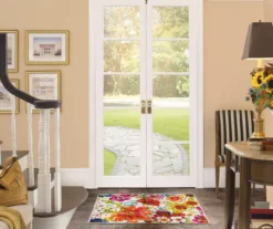 White, Yellow & Red Blossoms Area Rug, (2' X 3') -Cuisinart Store 810600506 A0 3