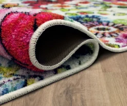 White, Yellow & Red Blossoms Area Rug, (2' X 3') -Cuisinart Store 810600506 A8 5