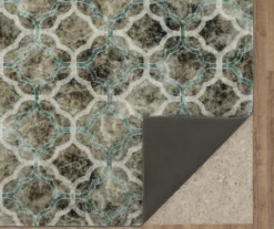 Quatrefoil Fret Charcoal & Dark Teal Area Rug, (2' X 8') -Cuisinart Store 810600519 A8 2