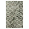 Quatrefoil Fret Charcoal & Dark Teal Area Rug, (8' X 10')