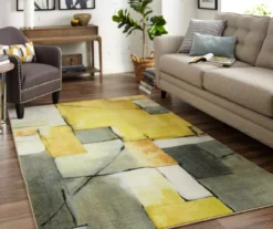 Mohawk Home Painted Geo Yellow Area Rug -Cuisinart Store 810600574 A0 3