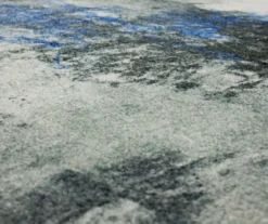 Gold Vein Gray & Blue Abstract Area Rug, (2' X 5') -Cuisinart Store 810600586 A8 3 1