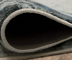 Gold Vein Gray & Blue Abstract Area Rug, (2' X 5') -Cuisinart Store 810600586 A8 5