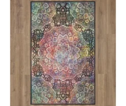 Joliet Black & Multi-Color Mandala Area Rug, (5' X 8') -Cuisinart Store 810600610 A0 2