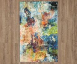 Decollage Blue & Orange Abstract Area Rug, (8' X 10') -Cuisinart Store 810600621 A0 2