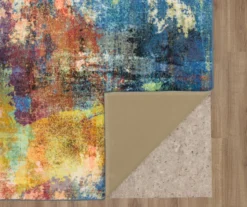 Decollage Blue & Orange Abstract Area Rug, (8' X 10') -Cuisinart Store 810600621 A8 2