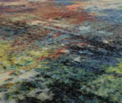 Decollage Blue & Orange Abstract Area Rug, (8' X 10') -Cuisinart Store 810600621 A8 3