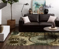 Mohawk Inspired India Beige & Dusty Blue Medallion Area Rug -Cuisinart Store 810600635 A0 3