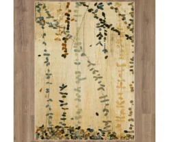 Mohawk Trailing Vines Beige & Green Botanical Area Rug -Cuisinart Store 810600637 A0 2