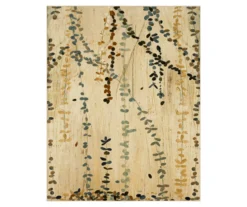 Mohawk Trailing Vines Beige & Green Botanical Area Rug