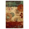 Pandora Earth-Tone Floral Area Rug, (7.5' X 10')