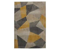 Mohawk Downtown Mustard & Gray Geometric Area Rug -Cuisinart Store 810600691 A0 1
