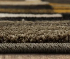 Bacchus Mustard & Gray Color Block Area Rug, (8' X 11') -Cuisinart Store 810600705 A8 4