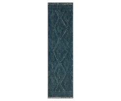 Vado Blue Geometric Area Rug, (2' X 5')